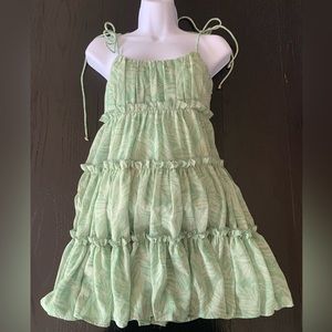 Angel Biba Green Tie Sundress - Size S